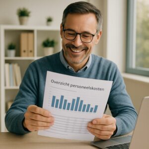 Een tevreden ondernemer door de fijne samenwerking met PolderLoon