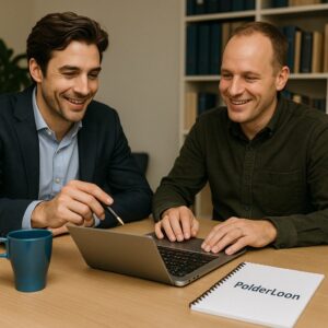 PolderLoon werkt samen en viert samen met de ondernemer zijn succes